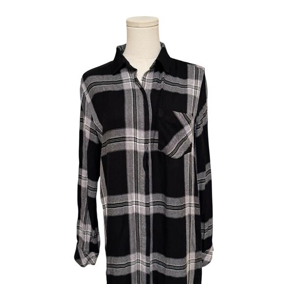 RAILS WOMEN'S PLAID FLANNEL BUTTON DOWN DRESS  OUTDOOR CHIC / BOHO - Picture 6 of 11